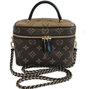 LOUIS VUITTON BROWN REVERSE MONOGRAM VANITY PM BAG
